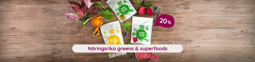 Greens och superfoods frn Healthwell  20 %